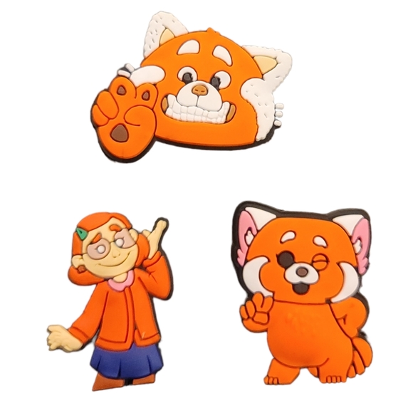 NEW 3pc Bundle Turning Red May May Croc Charms - Picture 1 of 4